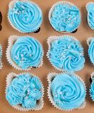 Blauwe cupcakes