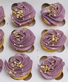 Paarse Mini cupcakes